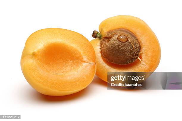 half apricot - aprikos bildbanksfoton och bilder