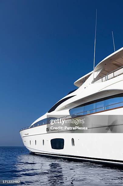 motor yacht. perfect shape. summer - motor yacht stock pictures, royalty-free photos & images