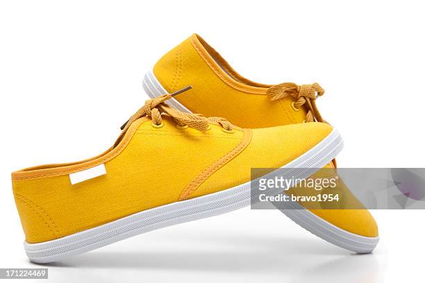 canvas shoes - footwear stock pictures, royalty-free photos & images
