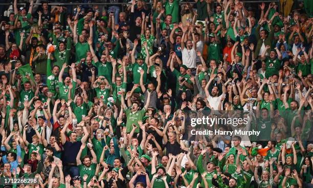 Paris , France - 7 October 2023; Supporters during the 2023 Rugby World Cup Pool B match between Ireland and Scotland at the Stade de France in...