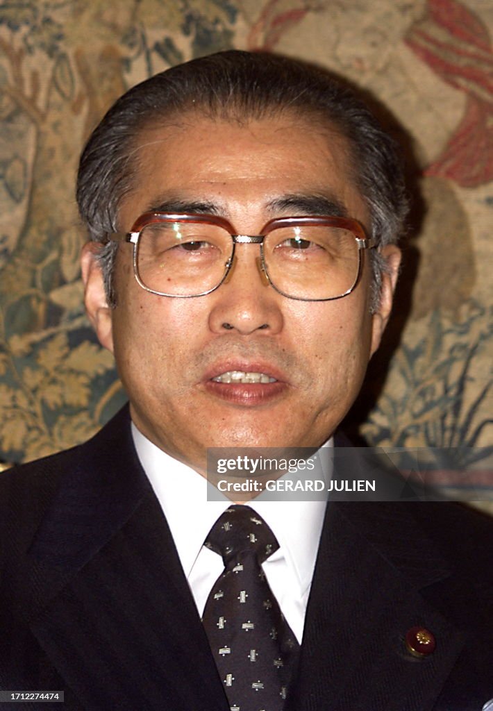 Japanese Prime Minister Keizo Obuchi during a courtesy visit to... News ...
