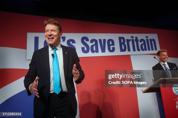 Reform UK leader Richard Tice addresses the conference with deputy Dr David Bull. Reform UK was formed in 2018 from the ashes of the Brexit Party. It...