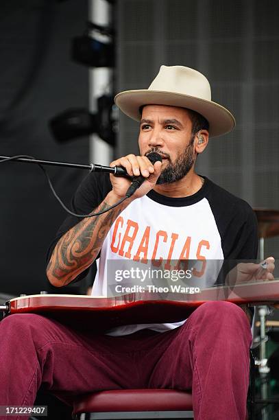 Ben Harper performs onstage at the Firefly Music Festival at The Woodlands of Dover International Speedway on June 23, 2013 in Dover, Delaware.