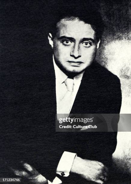 Franz Werfel photographed by Hugo Erfuth Czech poet, playwright, and novelist, 1890-1945. Alma Mahler connection. Central themes: religious faith,...