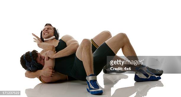 due uomini di ferro - wrestling foto e immagini stock