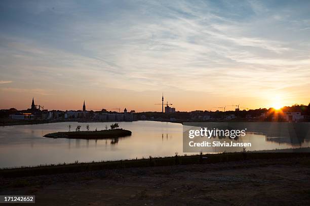 lake phoenix dortmund skyline - phoenix skyline stock pictures, royalty-free photos & images