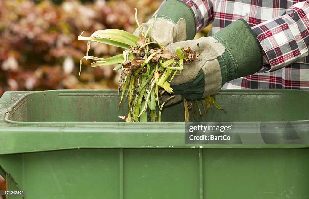 Küche und Garten Abfall