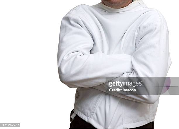 homem na camisa-de-forças (isolado, traçado de recorte, xxl - camisa de forças imagens e fotografias de stock