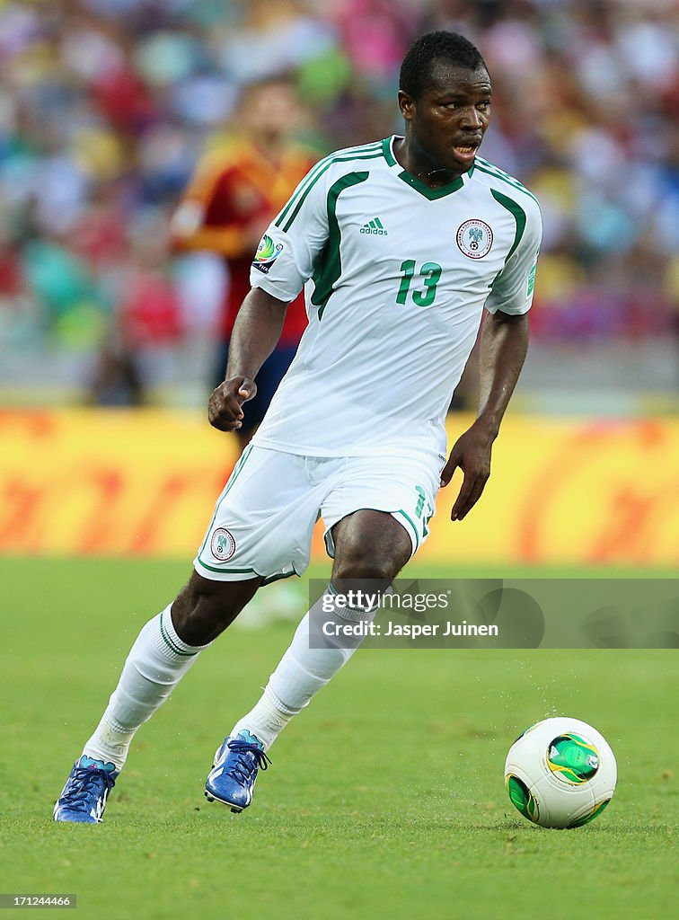 Nigeria v Spain: Group B - FIFA Confederations Cup Brazil 2013