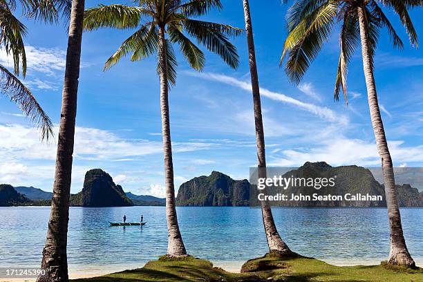the philippines, palawan province, el nido - el nido stockfoto's en -beelden