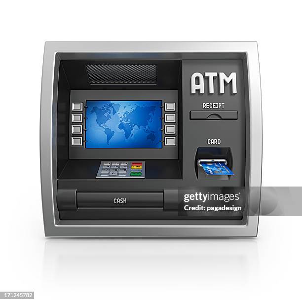 sportello atm - sportello bancomat foto e immagini stock