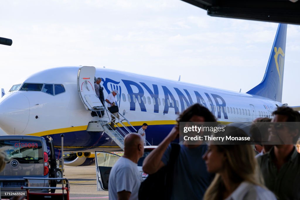 Low-Cost Airline Ryanair Flies From Brussels To Malaga