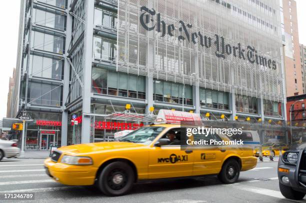 new york times headquarters - the new york times stock pictures, royalty-free photos & images