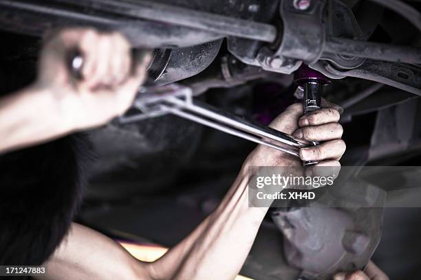 anti roll bar - chassis stockfoto's en -beelden