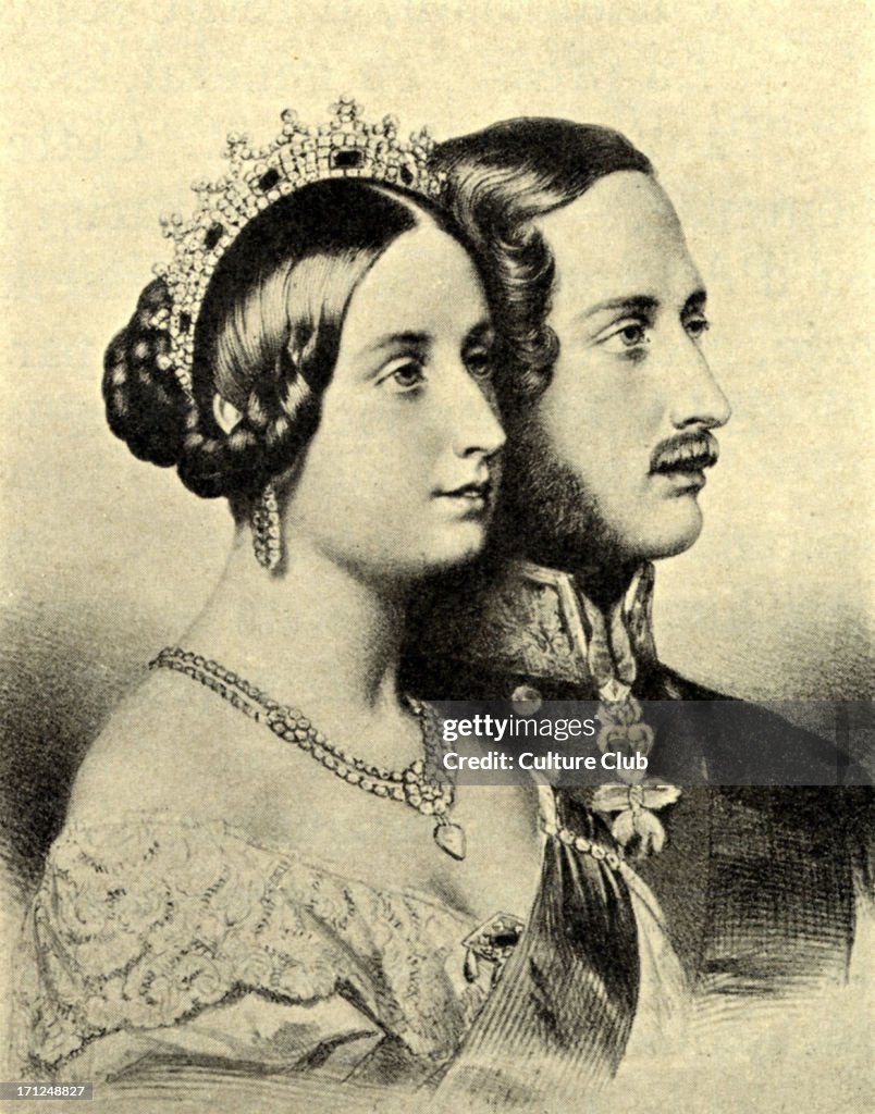 Queen Victoria and Prince Albert.