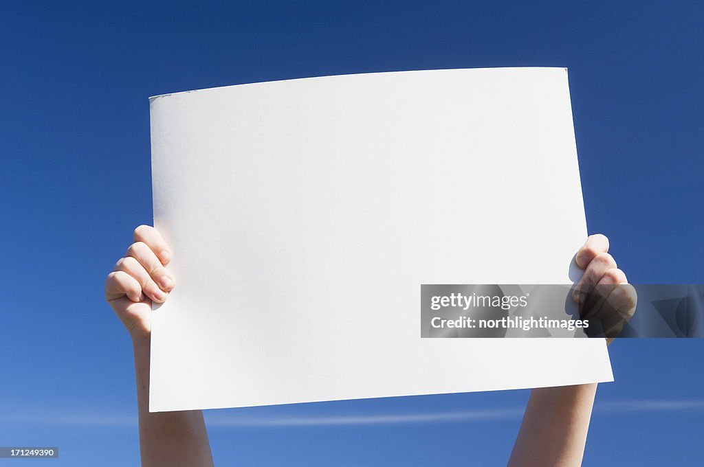 Blank sign