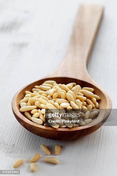 pine nuts - pine nut stock pictures, royalty-free photos & images