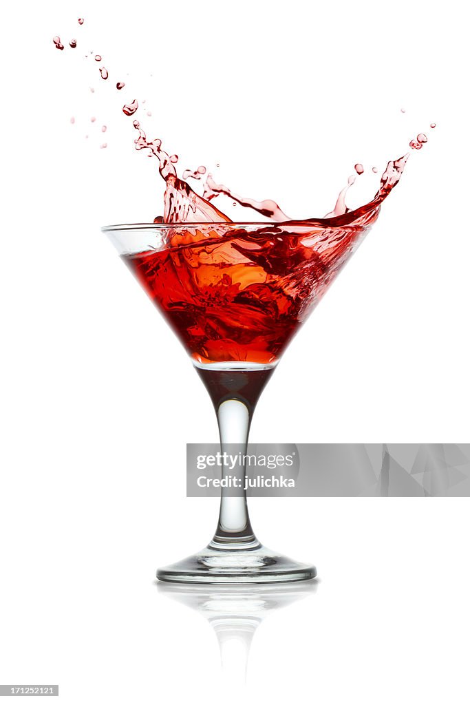 Cocktail splashing