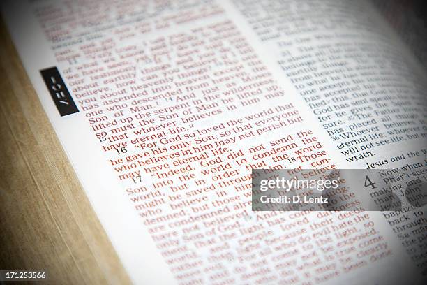 bible scripture - open bible stock pictures, royalty-free photos & images