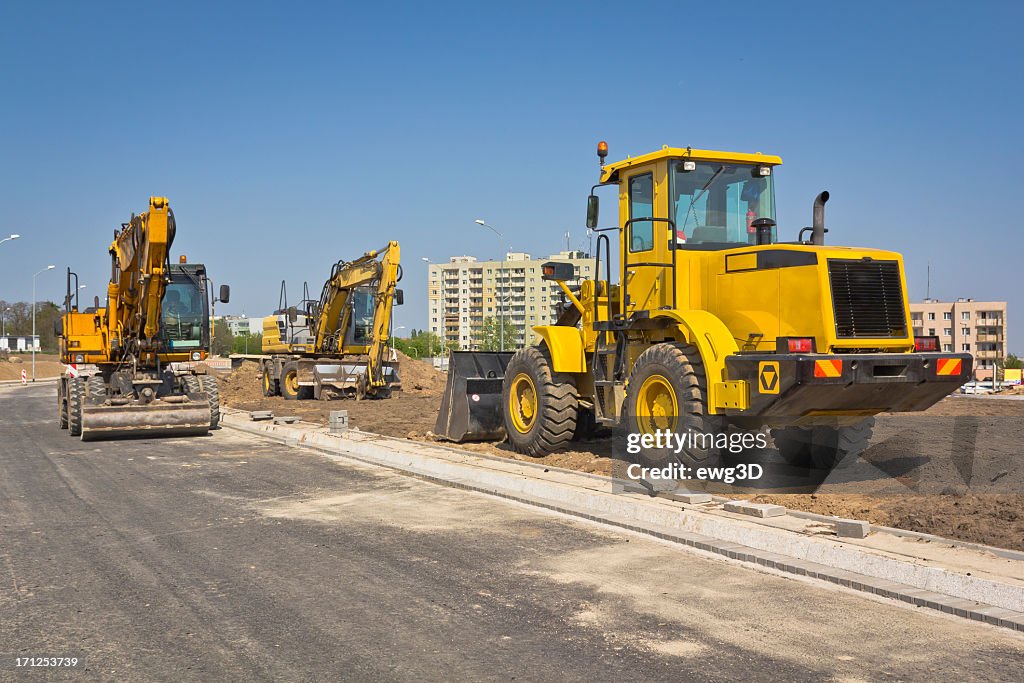 Road construction machinery