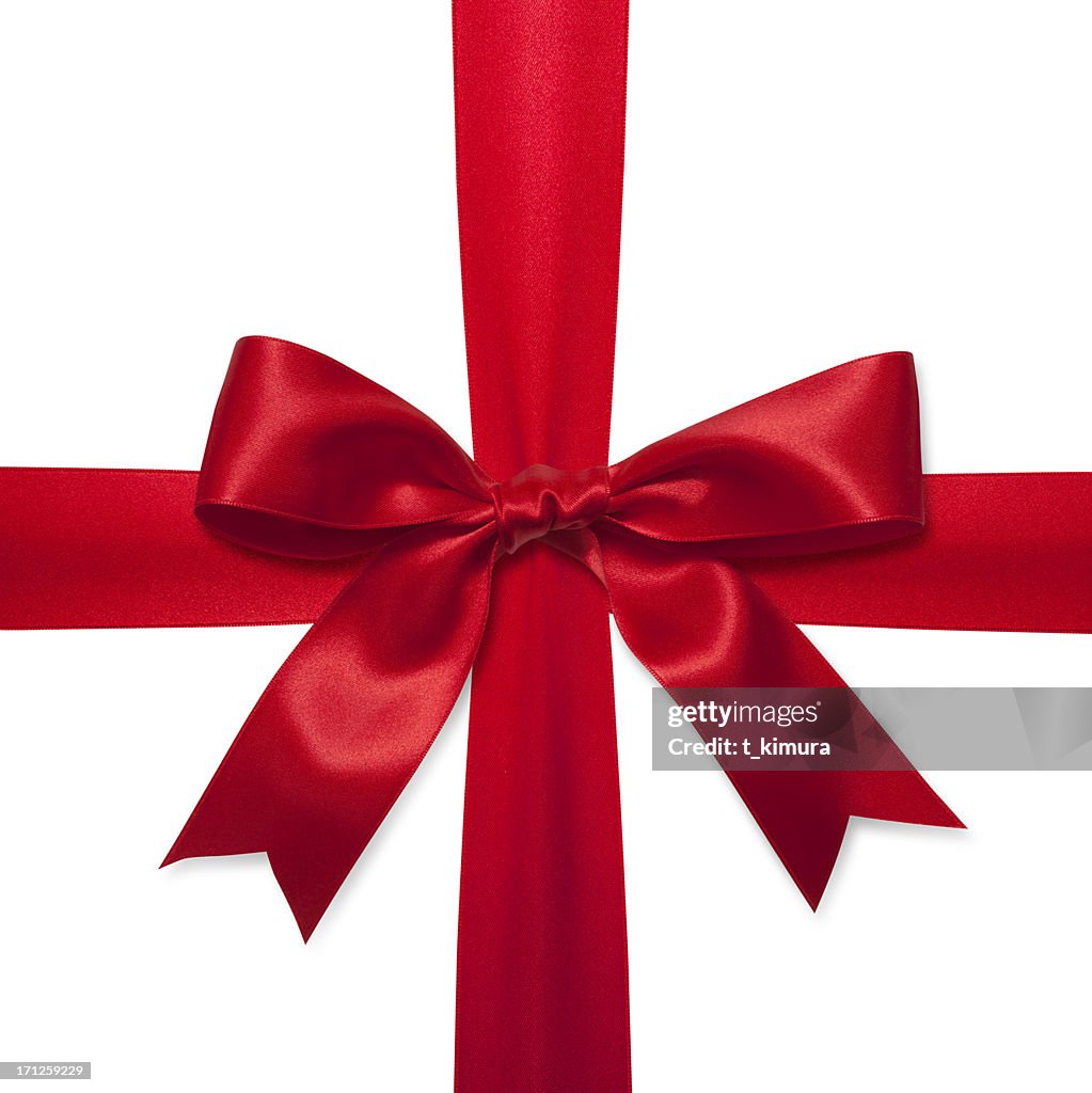 Red gift bow