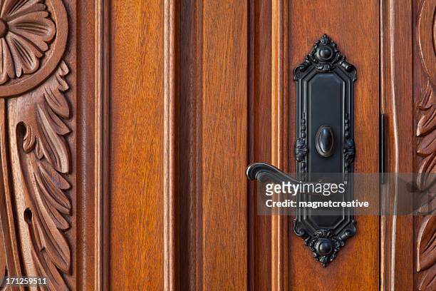 beautiful door - doorknob stock pictures, royalty-free photos & images