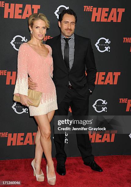 Actor Demian Bichir and wife Stefanie Sherk attends "The Heat" New York Premiere at Ziegfeld Theatre on June 23, 2013 in New York City.