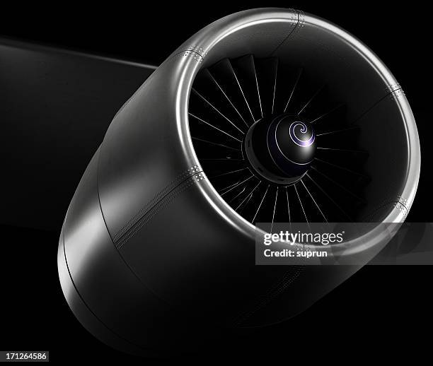 motor de aviones - motor a reacción fotografías e imágenes de stock