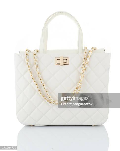 white handtasche - white purse stock-fotos und bilder