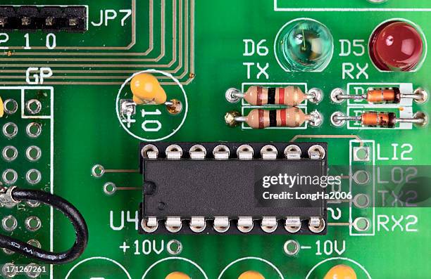 electronic circuit board - resistor stock pictures, royalty-free photos & images