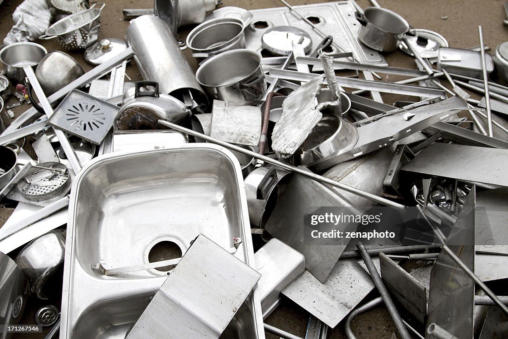 Recycling kitchen aluminium