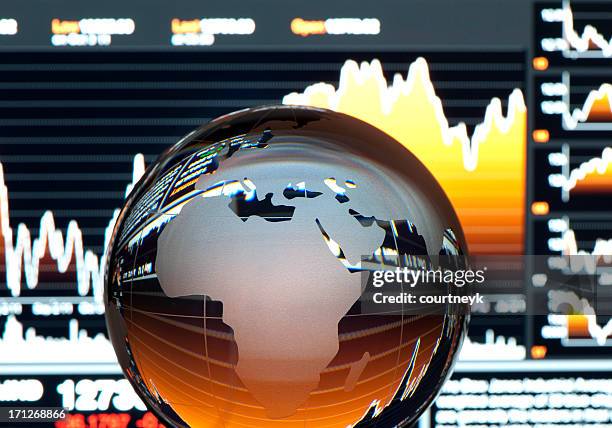 global finance concept. europe - world bank stockfoto's en -beelden