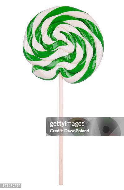 peppermint lollipop - peppermint green stock pictures, royalty-free photos & images