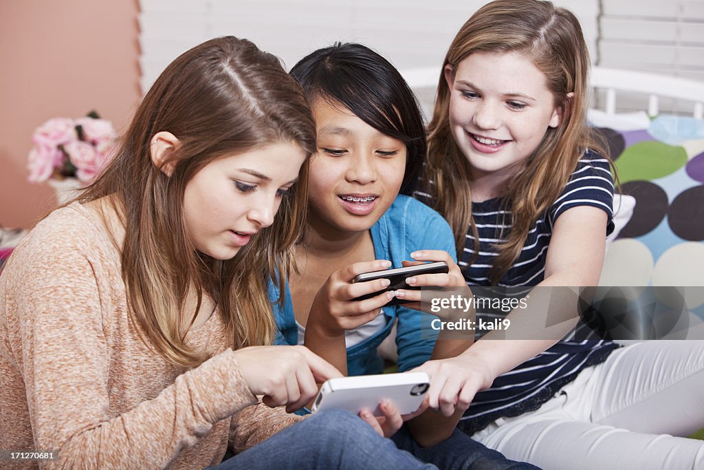 Girls texting