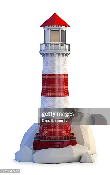 lighthouse - lighthouse isolated stock-fotos und bilder