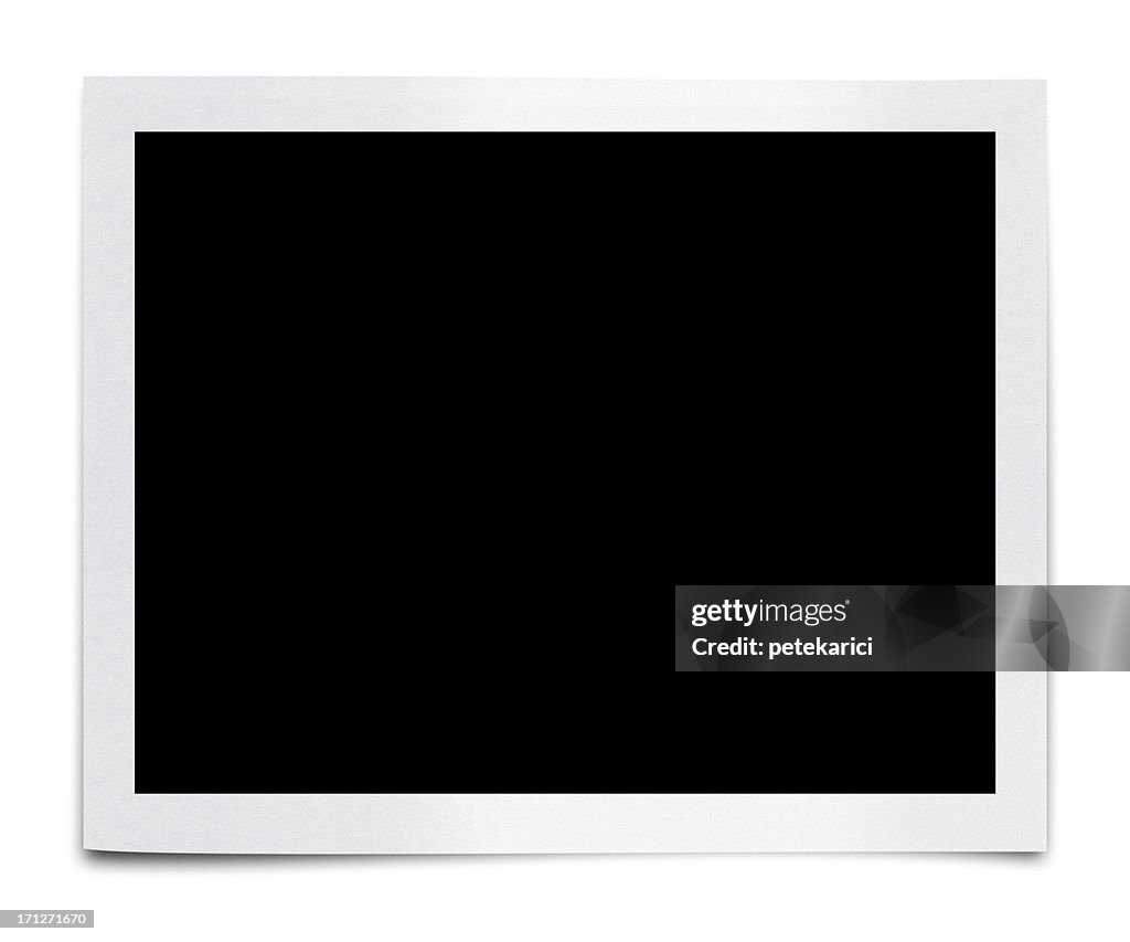 Em branco foto (Traçado de Recorte)