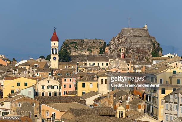 corfu - corfu town stock pictures, royalty-free photos & images