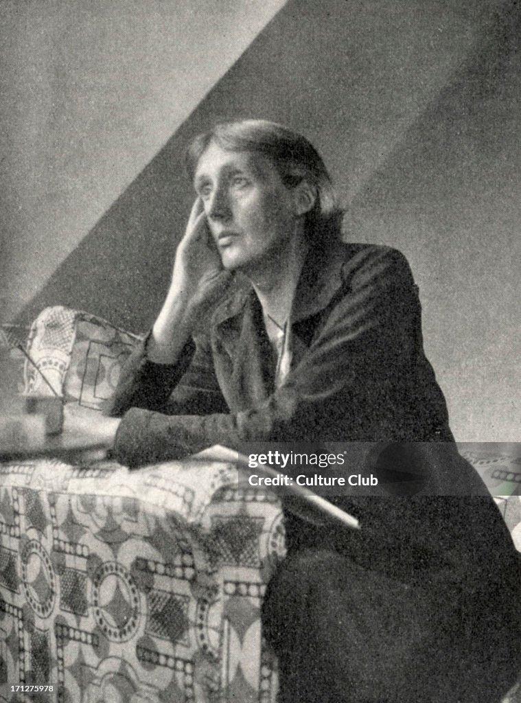 Virginia Woolf - portrait of the English novelist and essayist.