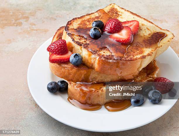 french toast - pain perdu stockfoto's en -beelden