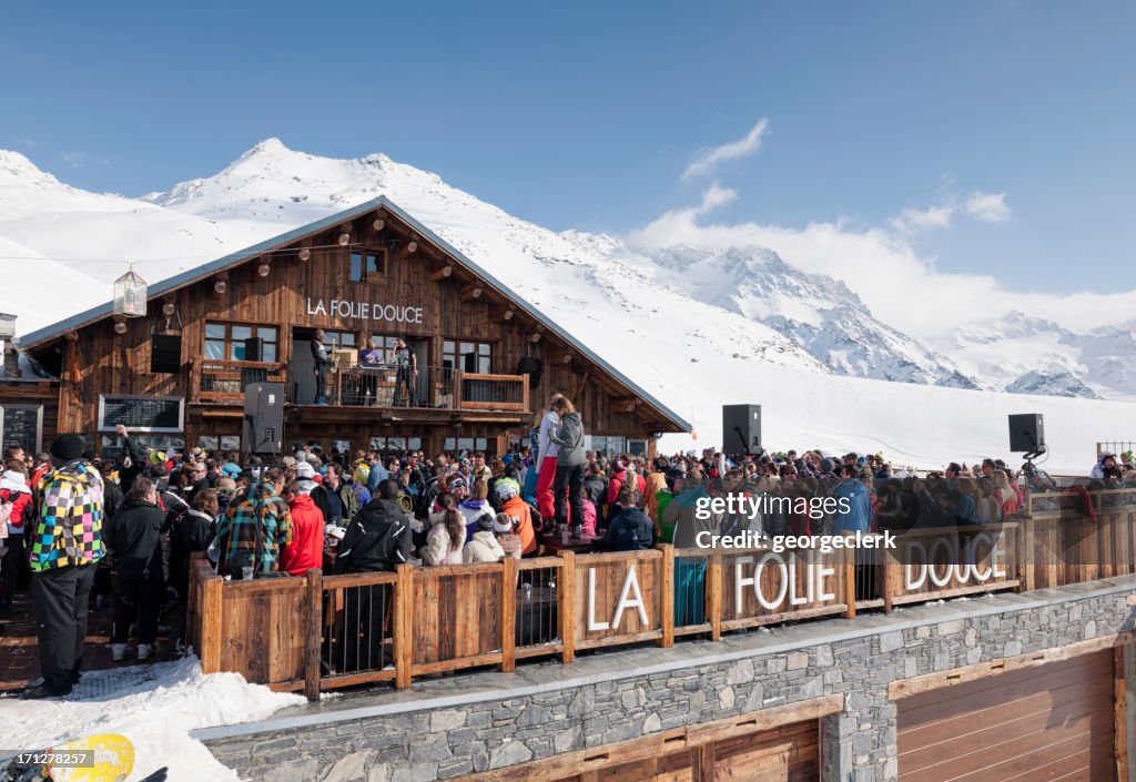 Détente après le Ski en France