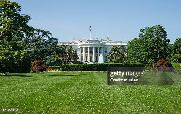 casa blanca en washington, d.c.  unidos. - white house washington dc fotografías e imágenes de stock