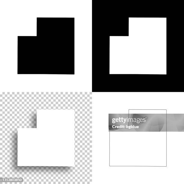 stark county, illinois. maps for design. blank, white and black backgrounds - blank devices stock illustrations