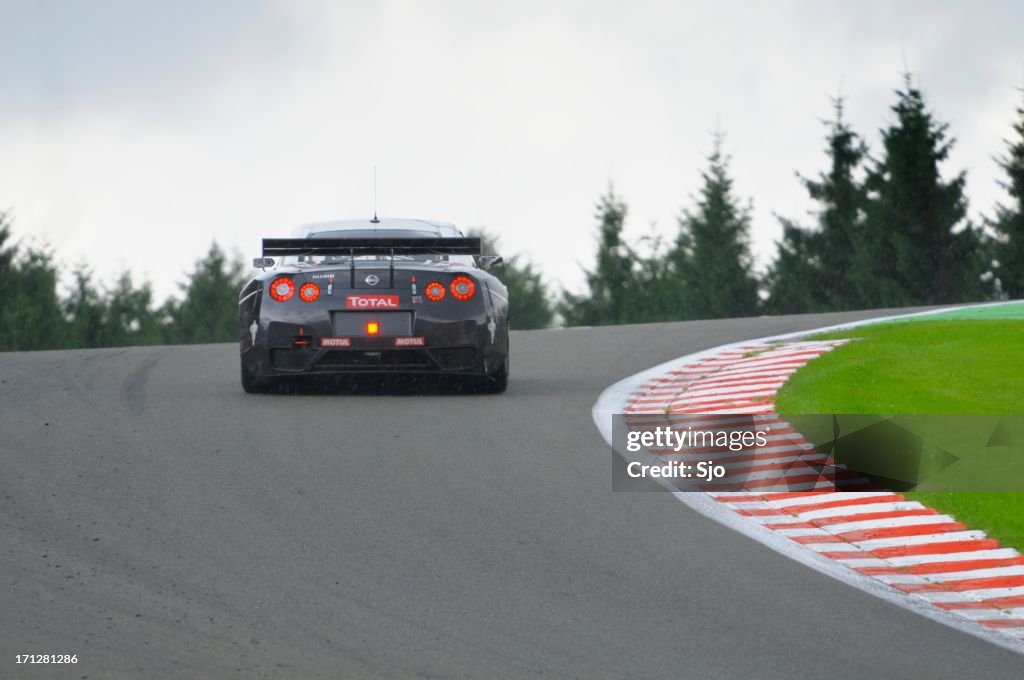 Gt1 Track Racing Nissan Skyline Gtr Gt1 Race Car At The Race Track High-Res Stock Photo ...