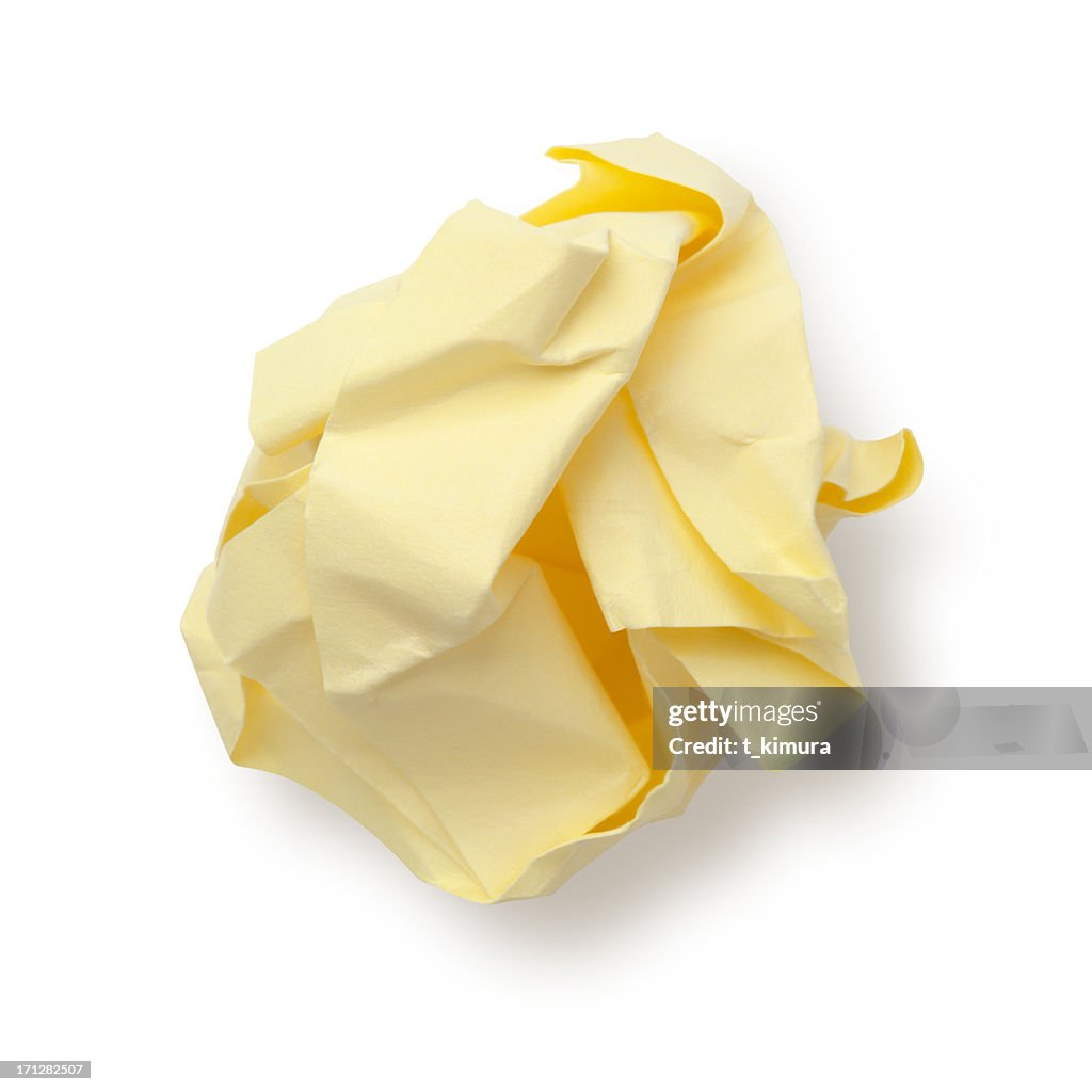 Paper Ball Sticky Note.