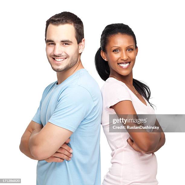 smiling young student. - two people standing stock pictures, royalty-free photos & images