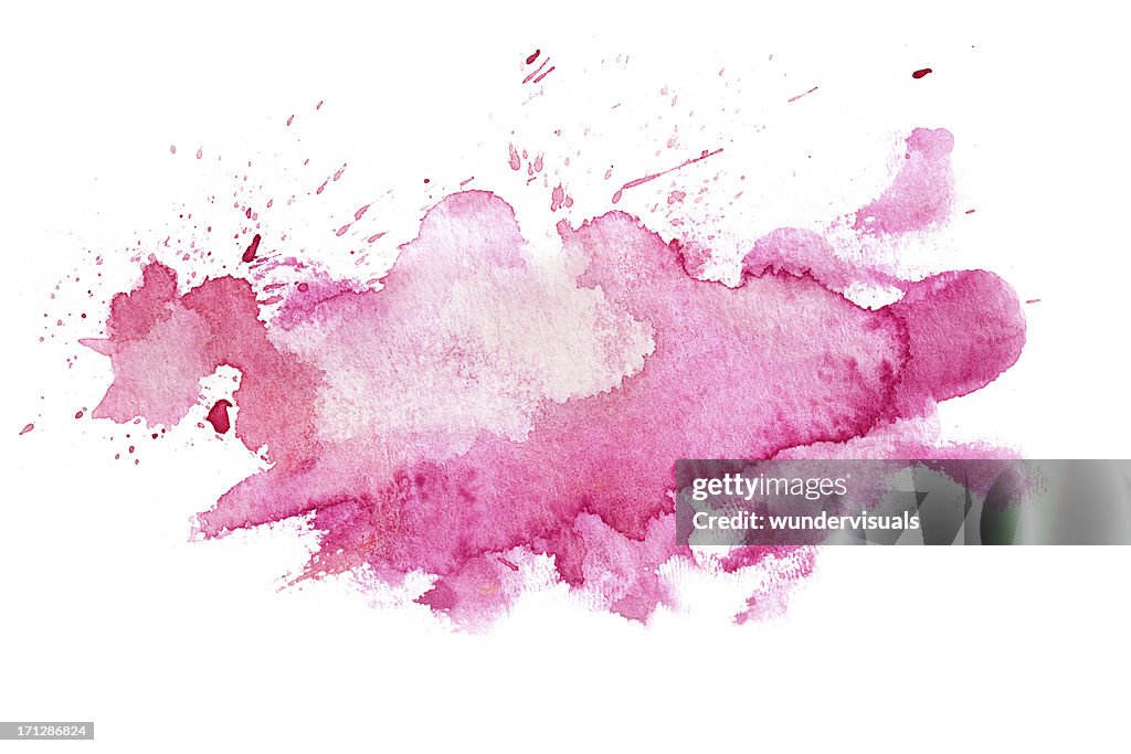 Abstract pink watercolor background