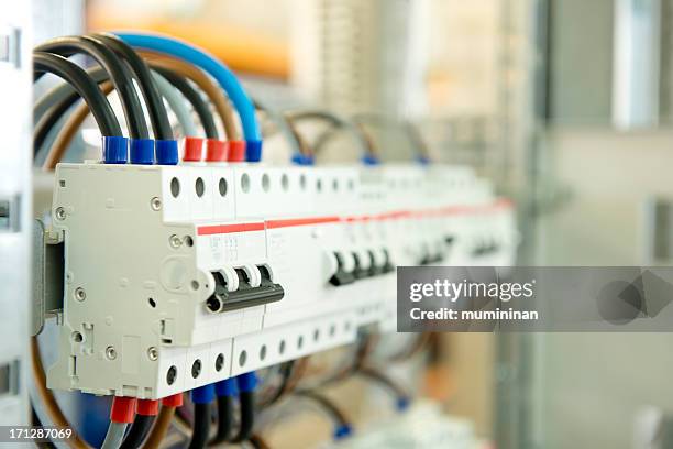 caixa de fusíveis - eletricidade imagens e fotografias de stock