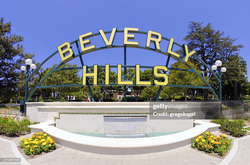 Beverly Hills sign in California