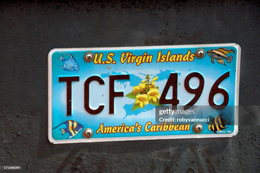 U.S. Virgin Islands license plate