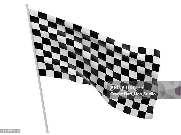 checkered flag - checkered flag stock pictures, royalty-free photos & images